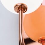 Aplica PIPES, G9 cadru tevi alama solida finisaj cupru cu abajur sticla opal lucios ORION - imagine 7