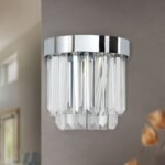 Aplica PRISM, LED 17W/1000lm/3000K, cadru otel crom, Inaltime 17cm ORION - imagine 4