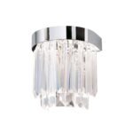 Aplica PRISM, LED 17W/1000lm/3000K, cadru otel crom, Inaltime 17cm ORION - imagine 5