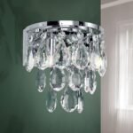 Aplica din cristal CELESTE,19cm 3xG9/40W sticla cristalina K9, cadru otel finisaj crom IP20 ORION
