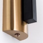 Aplica JOSEPHINE, 1 lampa E27, otel negru, abajur sticla opal, diametrul 18cm ORION - imagine 8