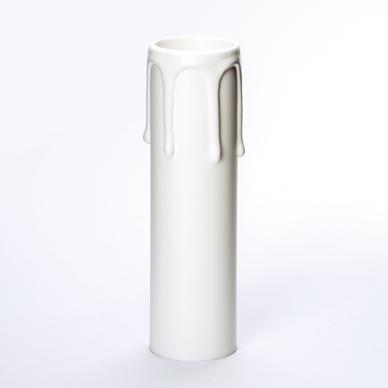 02f5b1df-383c-4c60-bd2f-2670a4a158bb Tub Soclu E14 Lumanare cu Picurare Alb, H105mm, ØExt 29mm, ØInt 27mm ORION - imagine 1