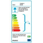 Lustra/Pendul HL 6-1476/6 MS-MATT G9 6x40W Cadru Metal Auriu Abajur Sticla Semiluna Alb ORION - imagine 5