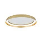 Plafoniera LED MANTA, Baza din fier, Nuanta auriu mat, Abajur cu banda LED 38W/2400lm/3CCT Lumina calda-neutra-rece, Dimambil, Diametrul 45cm, Inaltime 7cm IP20 ORION - imagine 2