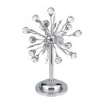 Lampa de masa GALAXY, cadru alama solida, 12 lumini crom, cristale Swarovski,  50cm G4 12x12V/10W ORION - imagine 5