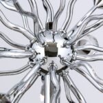 Lampa de masa GALAXY, cadru alama solida, 12 lumini crom, cristale Swarovski,  50cm G4 12x12V/10W ORION - imagine 6