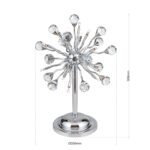 Lampa de masa GALAXY, cadru alama solida, 12 lumini crom, cristale Swarovski,  50cm G4 12x12V/10W ORION - imagine 8
