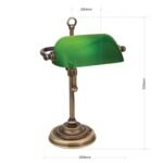 Veioză Harvard, Alama antica, E14 40W, 32cm, H320mm, Orion - imagine 8