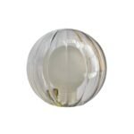 Abajur Rotund din Sticlă Groasa Clar/Mat, Diametrul 100mm, Înălţime 100mm, Finisaj Glob Interior Opal Crem, Orificiu cu Filet Atașament pentru priză G9 RABALUX