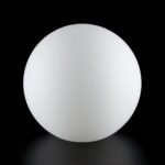 Abajur Rotund din Sticlă Groasa Opal, Diametrul 130mm, Înălţime 130mm, Finisaj Opal-mat satinat, Orificiu 50mm ORION - imagine 3
