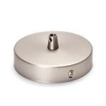 Accesoriu Corp de Iluminat, Baza Pentru 1 Pendul cu Niplu de Clemă, Inaltime 25mm, Diametrul 100mm, Metal Satinat ORION