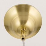 Lampa suspendata ARTDESIGN, E27 alama solida mat, abajur sticla opal 25cm ORION - imagine 6