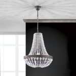 Candelabru ARILA, 3xE27, otel antic-auriu, Ø40cm ORION
