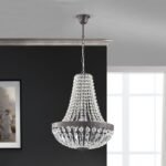 Candelabru ARILA, 3xE27, otel antic-auriu, Ø40cm ORION - imagine 4