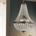 Candelabru ARILA, 3xE27, otel antic-auriu, Ø40cm ORION - imagine 8
