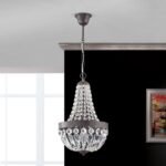 Candelabru ARILA, 1xE27, otel antic-auriu, Ø26cm ORION - imagine 3