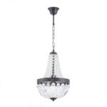 Candelabru ARILA, 1xE27, otel antic-auriu, Ø26cm ORION - imagine 4