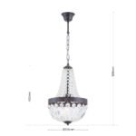 Candelabru ARILA, 1xE27, otel antic-auriu, Ø26cm ORION - imagine 8