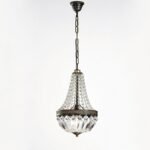 Candelabru ARILA, 1xE27, otel antic-auriu, Ø26cm ORION - imagine 7