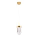 Pendul PRISM, LED 9W/600lm/3000K, cadru otel placat cu aur de 24 carate, Diametru 10cm ORION - imagine 5