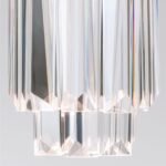 Pendul PRISM, LED 9W/600lm/3000K, cadru otel placat cu aur de 24 carate, Diametru 10cm ORION - imagine 7