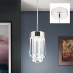 Pendul PRISM, LED 80W/6400lm/3000K), cadru otel placat cu aur de 24 carate, Diametru 55cm ORION - imagine 3