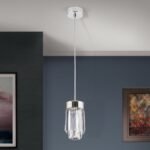 Pendul PRISM, LED 80W/6400lm/3000K), cadru otel placat cu aur de 24 carate, Diametru 55cm ORION - imagine 4