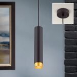 Pendul MARTINI, 1xGU10, otel negru-auriu, Ø5.6cm ORION - imagine 3