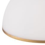 Pendul OLD LAMP, 1xE27, otel alama antica, abajur sticla opal mat, Ø22cm ORION - imagine 6