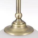 Pendul OLD LAMP, 1xE27, otel alama antica, abajur sticla opal mat, Ø22cm ORION - imagine 5
