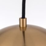 Pendul JOSEPHINE, 1 lampa E27, otel negru, abajur sticla opal, diametrul 18cm ORION - imagine 7