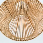 Pendul JUNGLE, 1xE27, otel negru, abajur natural iuta, Ø31cm ORION - imagine 6