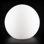 Abajur Rotund din Sticlă Groasa Opal, Diametrul 145mm, Înălţime 135mm, Finisaj Opal satinat, Orificiu 70mm ORION - imagine 4