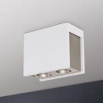 Plafoniera spot COOL, 2 lampi GU10, cadru ceramica satinata, inaltime 15cm ORION - imagine 3
