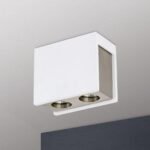 Plafoniera spot COOL, 2 lampi GU10, cadru ceramica satinata, inaltime 15cm ORION - imagine 4