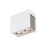 Plafoniera spot COOL, 2 lampi GU10, cadru ceramica satinata, inaltime 15cm ORION - imagine 5