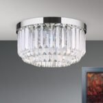 Plafoniera PRISM, LED 40W/3200lm/3000K, cadru otel placat cu aur de 24 carate, Diametru 35cm ORION - imagine 4