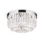 Plafoniera PRISM, LED 40W/3200lm/3000K, cadru otel placat cu aur de 24 carate, Diametru 35cm ORION - imagine 5