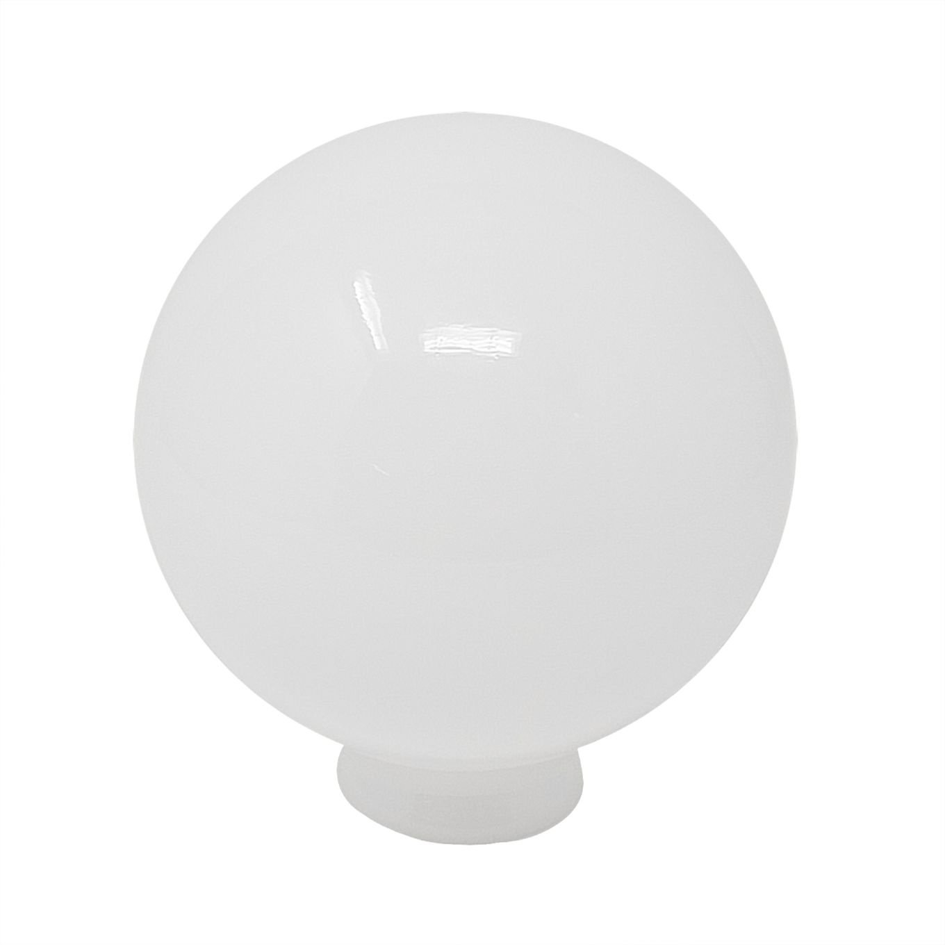 07203eb3-55db-4aa1-aa54-0875a62e94d6 Abajur Rotund cu margine de prindere din Sticlă Groasa Opal, Diametrul 160mm, Înălţime 170mm, Finisaj Opal-lucios, Orificiu 46mm ORION - imagine 1