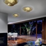 Plafoniera LED VULKA, otel foita de aur 45W/4050lm/3000 ORION - imagine 2