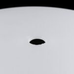 Abajur Plat din Sticlă Groasa Opal, Diametrul 300mm, Înălţime 65mm, Finisaj Opal-mat, Orificiu 12mm pentru montura G9 și G4 ORION - imagine 2