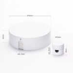 Accesoriu Corp de Iluminat, Set Copertina de Distribuție cu Niplu de Clemă Pentru Tavan x 3, Inaltime 24mm, Diametrul 70mm, Metal Alb ORION - imagine 2