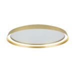 Plafoniera LED MANTA, Baza din fier, Nuanta auriu mat, Abajur cu banda LED 50W/2700lm/3CCT Lumina calda-neutra-rece, Dimambil, Diametrul 60cm, Inaltime 7cm IP20 ORION - imagine 2
