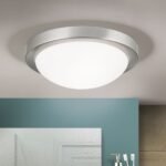 Plafoniera FATO, otel crom satinat, 32cm 2xE27 IP44 ORION - imagine 3