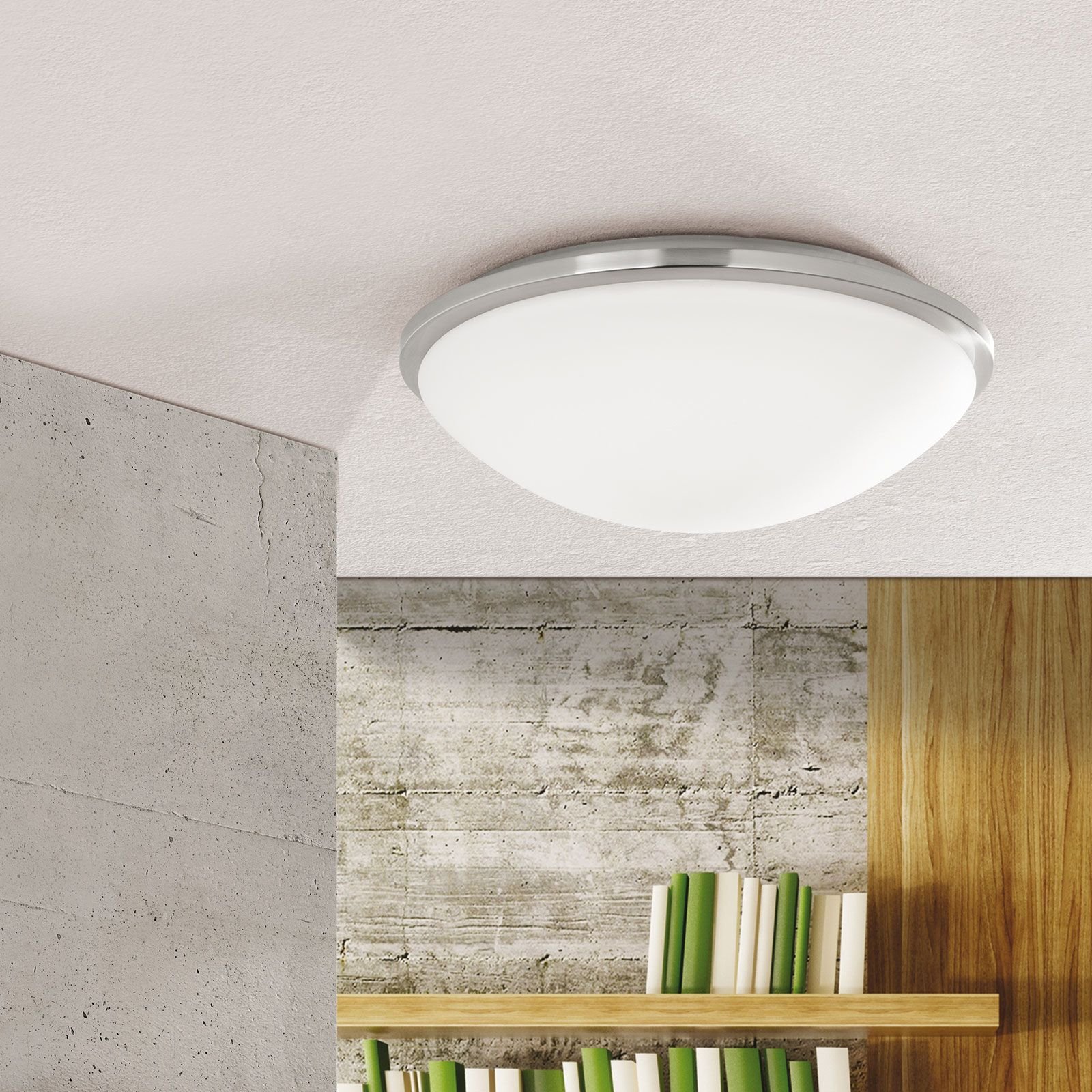 090.0391-04_01_n2 Plafoniera LED pentru baie GLANTO, otel crom satinata, 38cm 18W/1540lm/3000K IP44 ORION - imagine 1