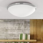 Plafoniera LED pentru baie GLANTO, otel crom satinata, 38cm 18W/1540lm/3000K IP44 ORION - imagine 3