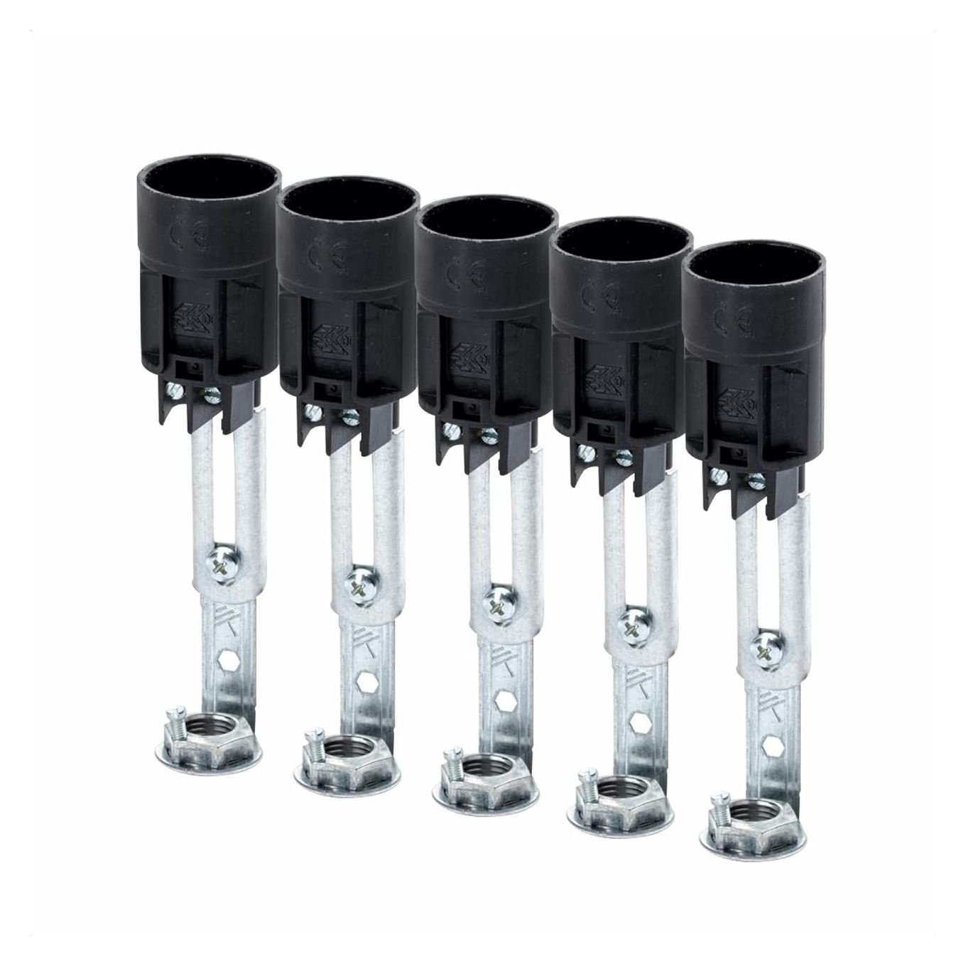 09c55b09-efcc-4768-b5f1-708d448d5f9b Soclu E14 Pentru Candelabre, Inălțime Reglabilă de la 80-100mm Negru ORION - imagine 1