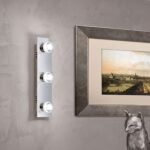 Aplica VENUTO, 3 lampi LED 3x4W/1080lm/3000K, cadru otel cromat, H36cm IP20 ORION