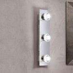 Aplica VENUTO, 3 lampi LED 3x4W/1080lm/3000K, cadru otel cromat, H36cm IP20 ORION - imagine 3