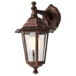 Aplică perete exterior LONDON 6102 C E27 1x60W Felinar Metal Negru Patinat IP 33 REDO - imagine 2